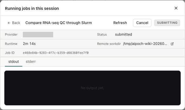The application still awaiting terminal status for a completed Slurm workload