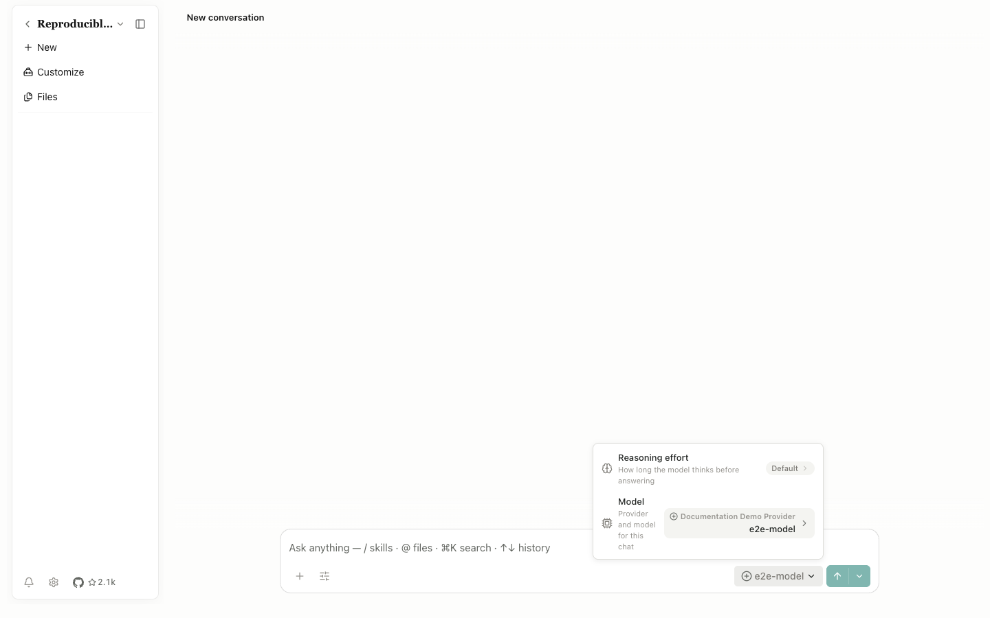 Model picker