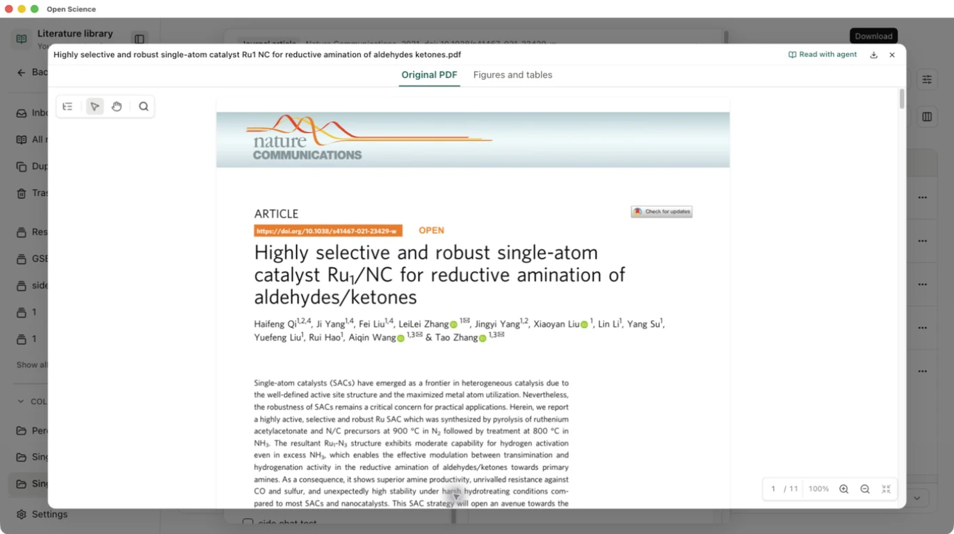 An actually downloaded paper opens in the English PDF preview