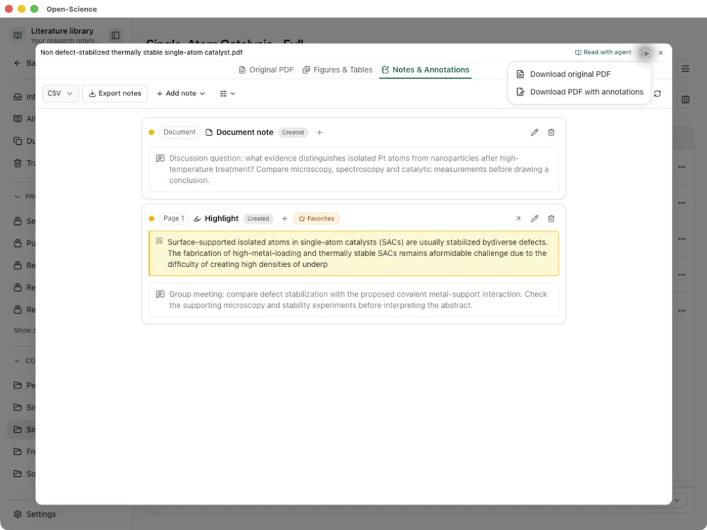 Separate original-PDF and annotated-PDF download actions