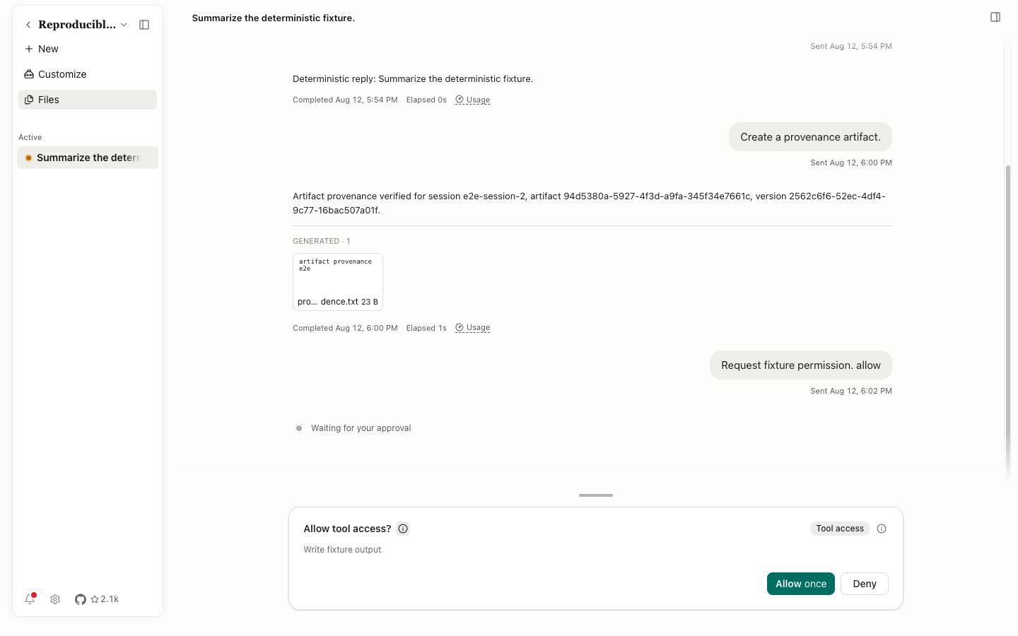 Permission impact information