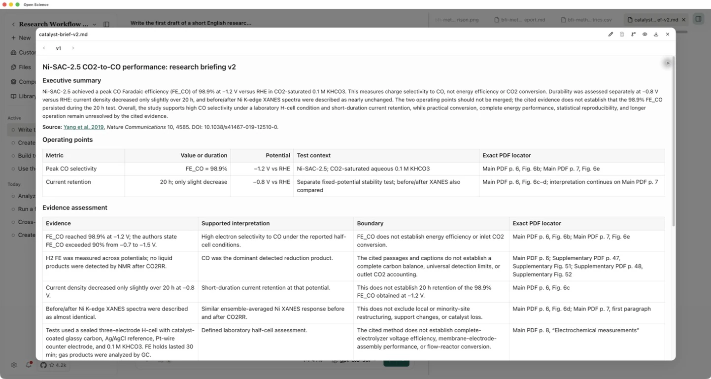 The revised summary and the table separating selectivity from durability