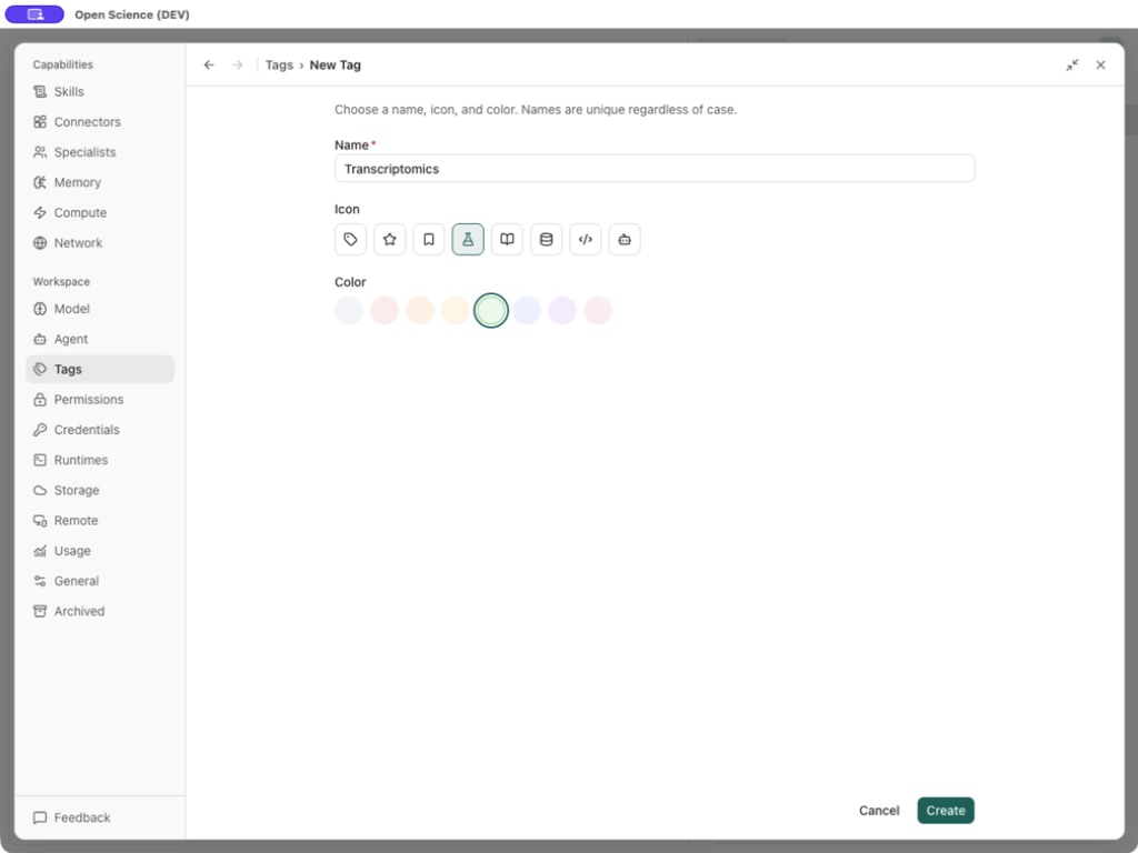 Transcriptomics Tag Form (Транскриптомика)