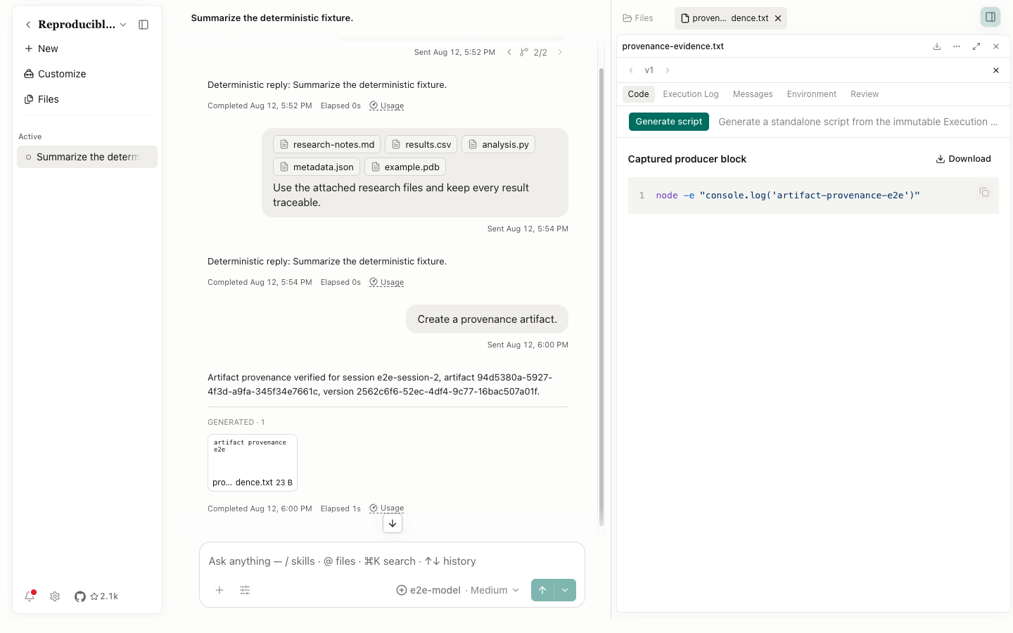 Provenance Code