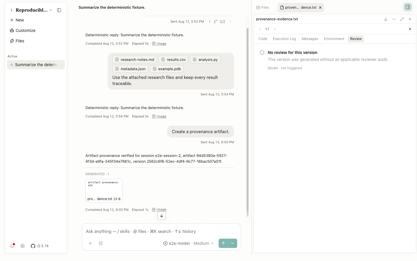 Provenance Review